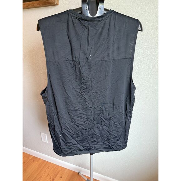 Zyia Men's Black Workout Cooling Exercise Muscle Sleeveless Athletic Tank Top XL - Picture 3 of 5